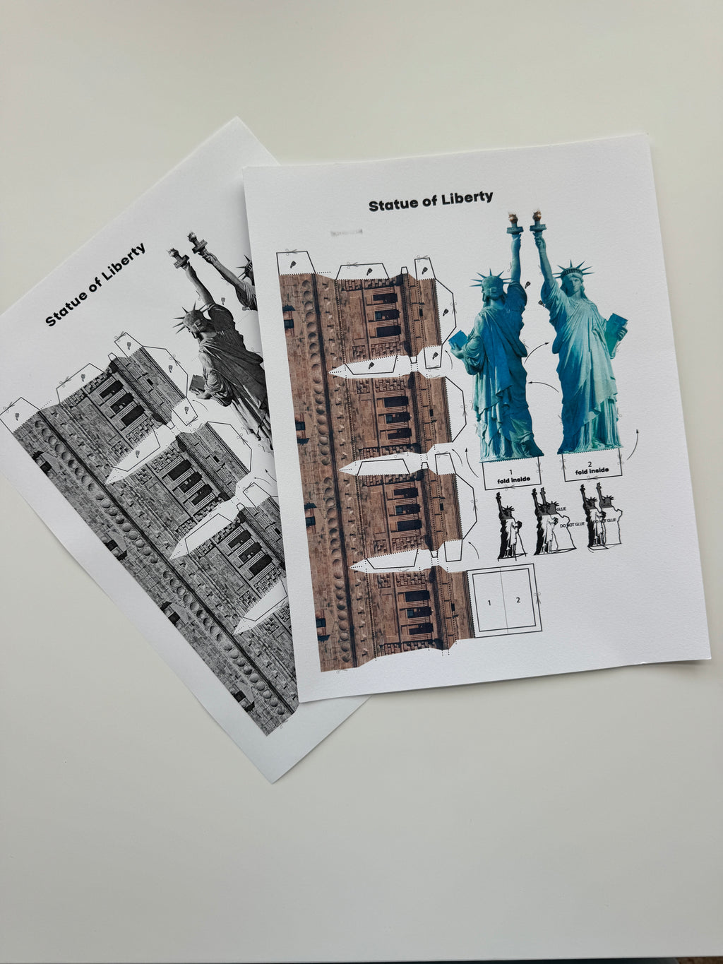 Statue of Liberty Paper Model - Printable PDF