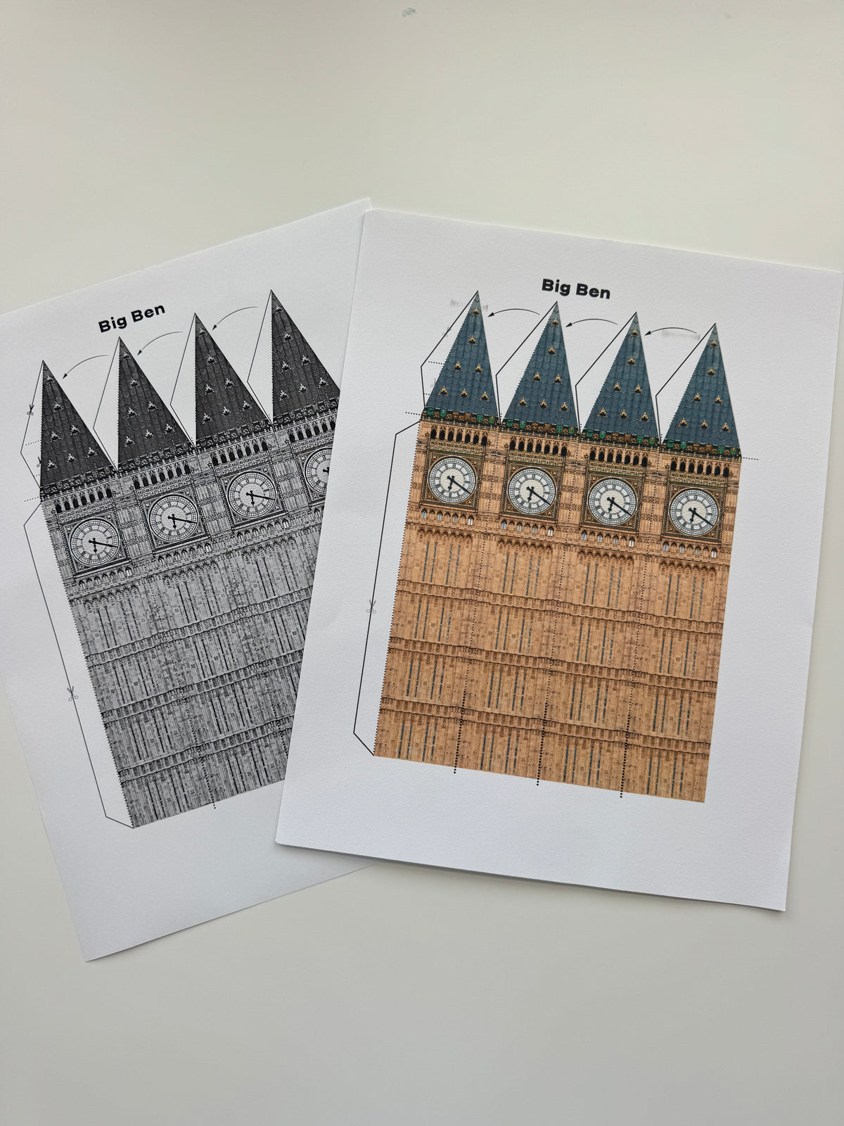 Big Ben Paper Model - Printable PDF