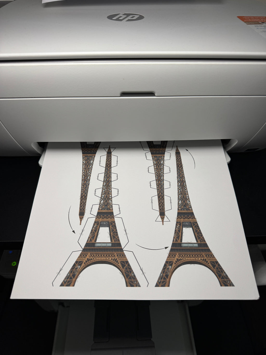 Eiffel Tower Paper Model - Printable PDF