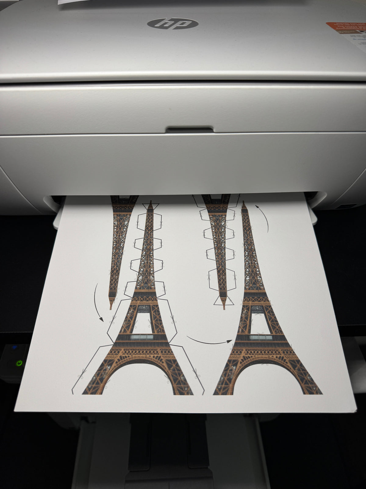 Eiffel Tower Paper Model - Printable PDF