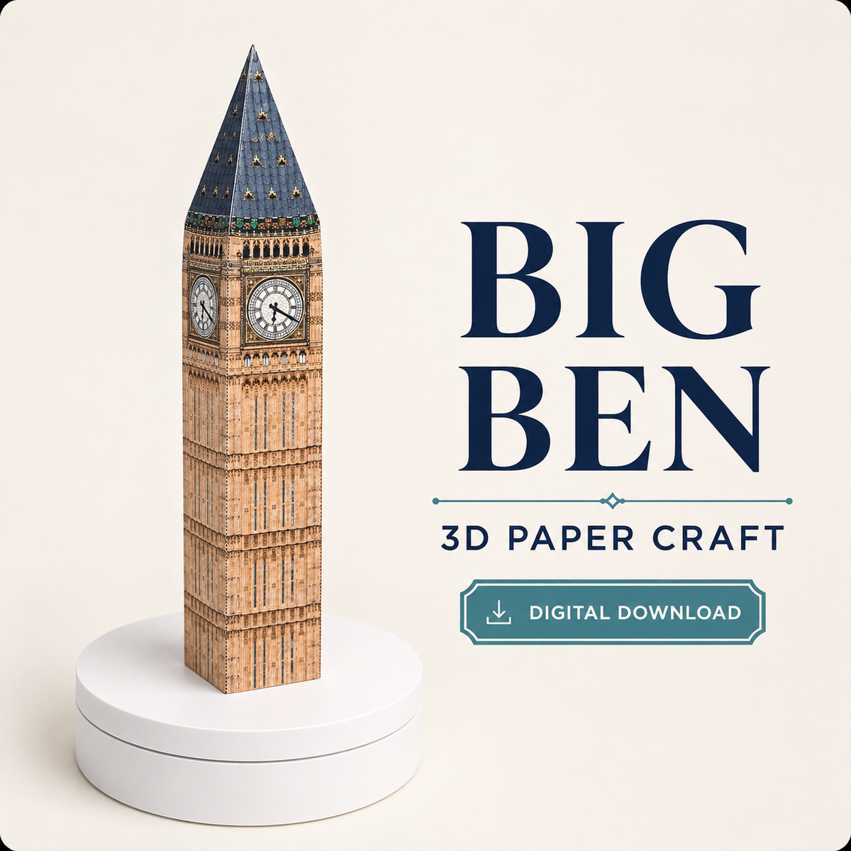 Big Ben Paper Model - Printable PDF