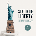 Statue of Liberty Paper Model - Printable PDF