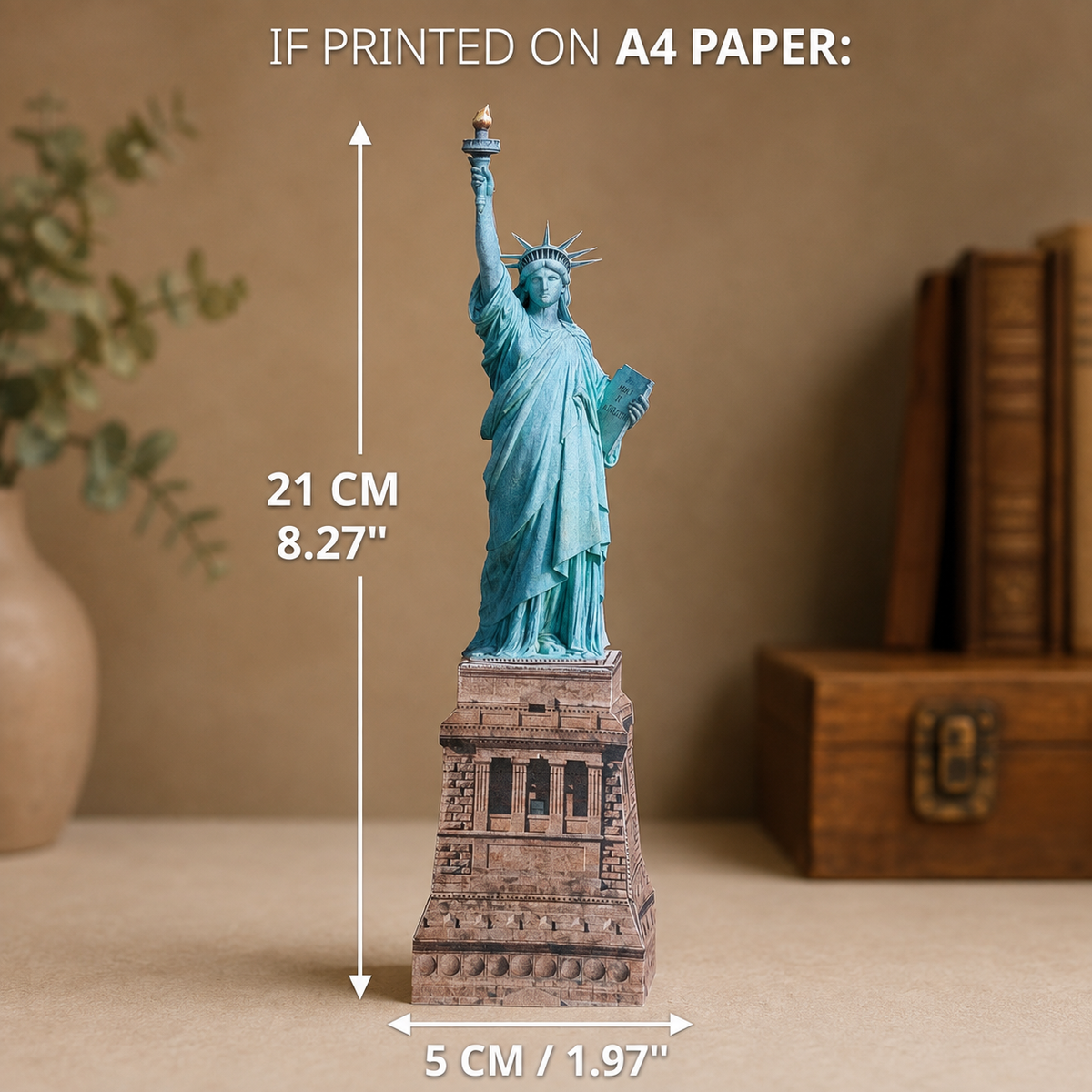 Statue of Liberty Paper Model - Printable PDF