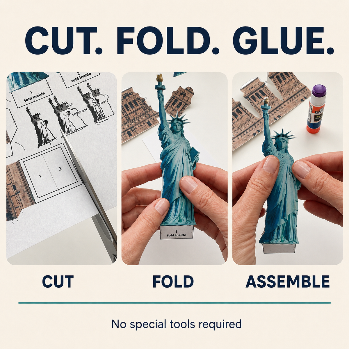 Statue of Liberty Paper Model - Printable PDF