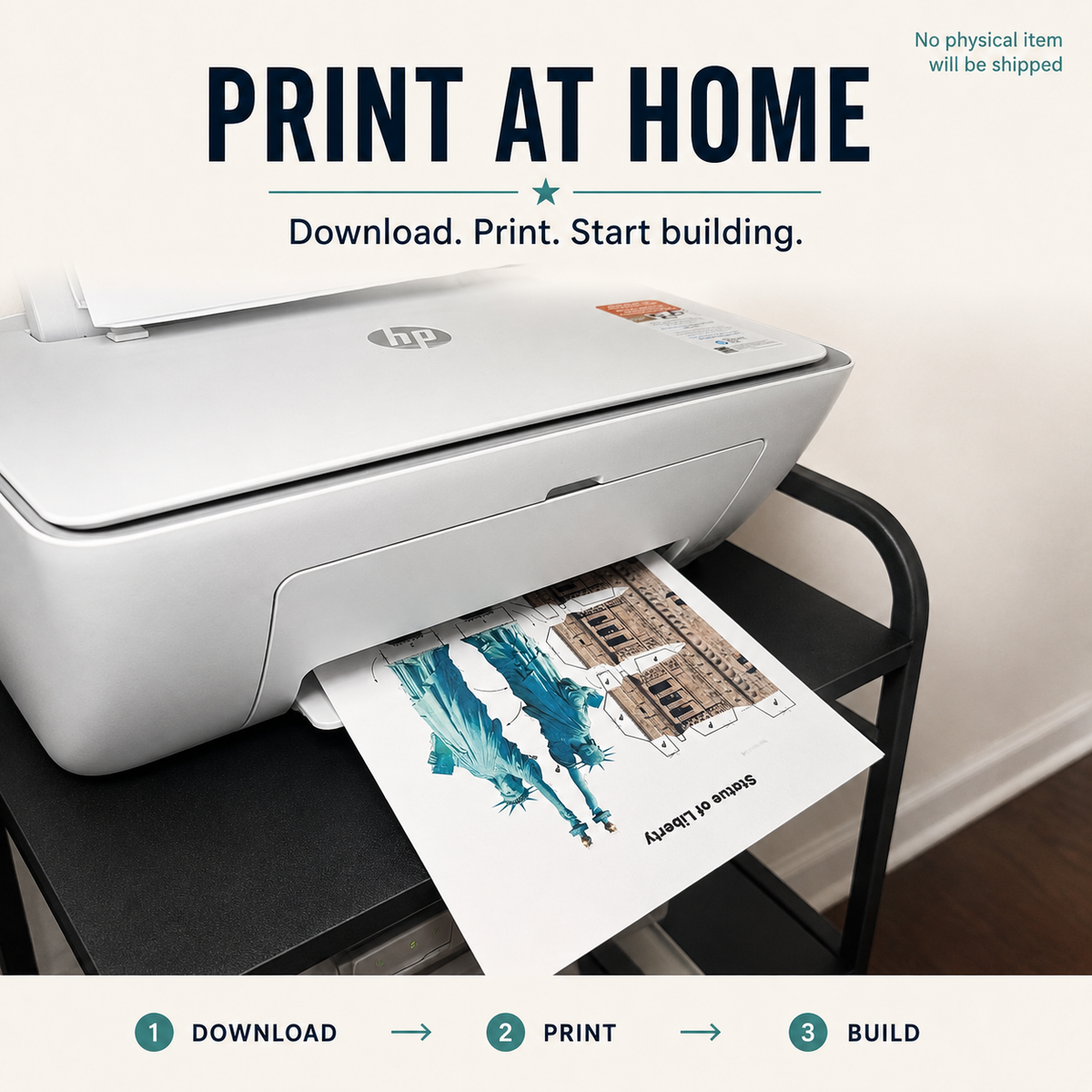 Statue of Liberty Paper Model - Printable PDF