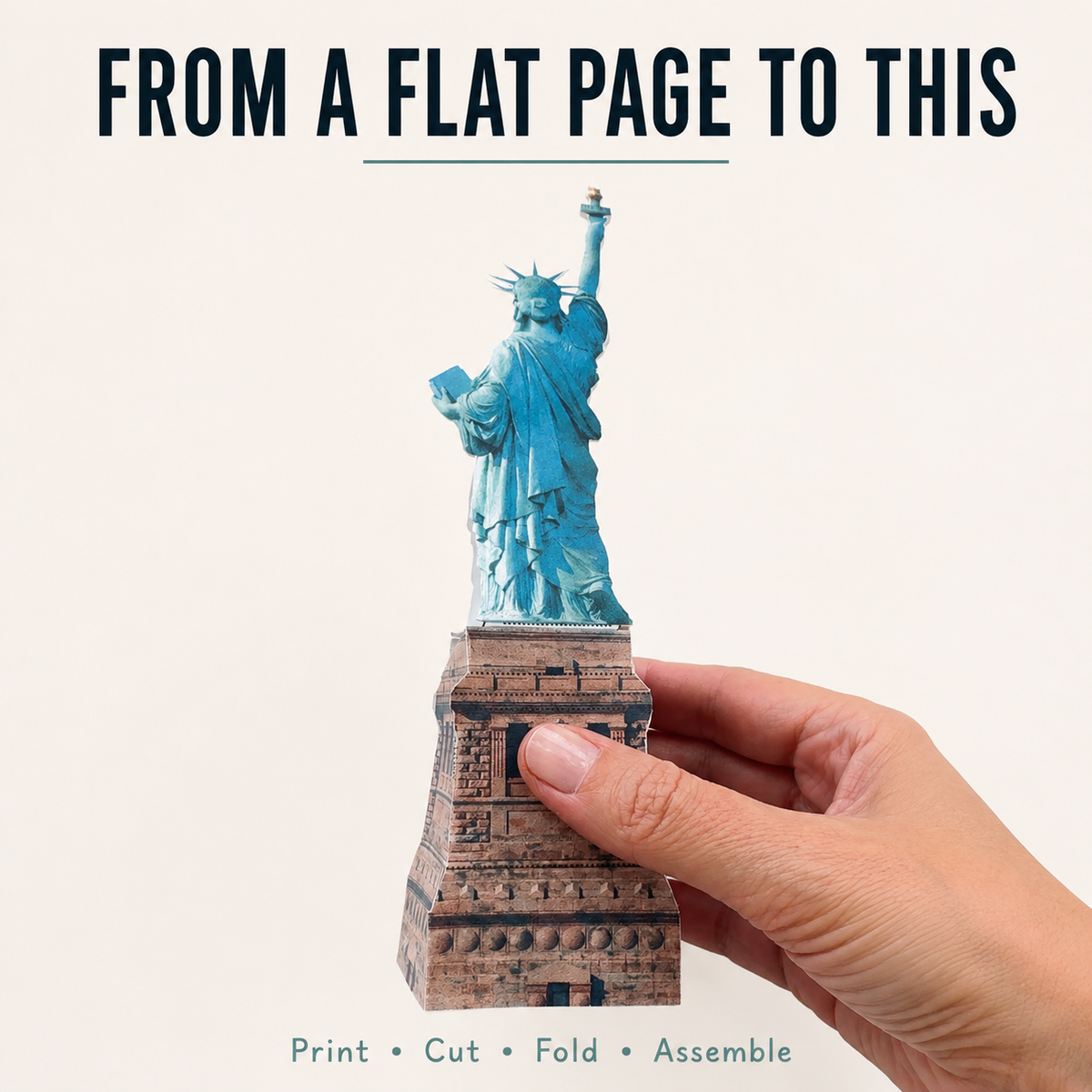 Statue of Liberty Paper Model - Printable PDF